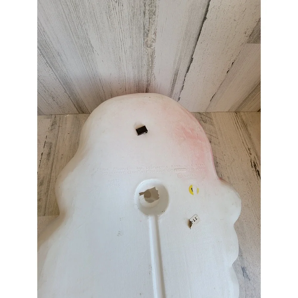 Union products Santa Claus vintage blow mold face Xmas Unique Home decor